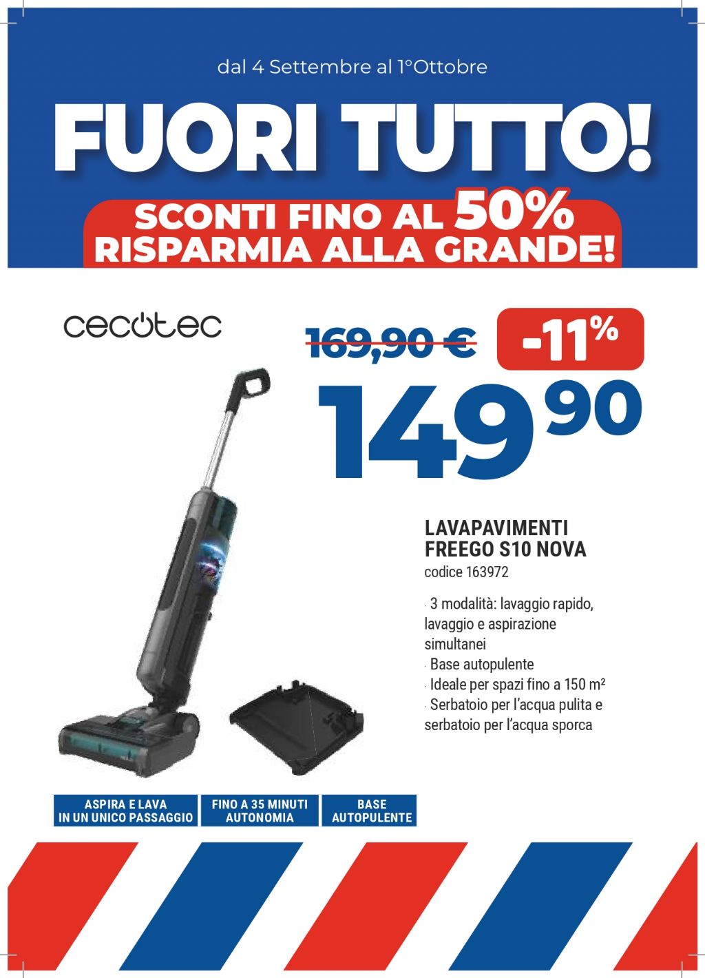 CECOTEC LAVAPAVIMENTI FREEGO S10 NOVA